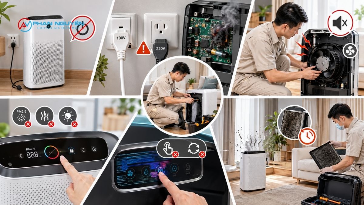 Các Lỗi Máy Lọc Không Khí Thường Gặp Tại Hoàng Mai