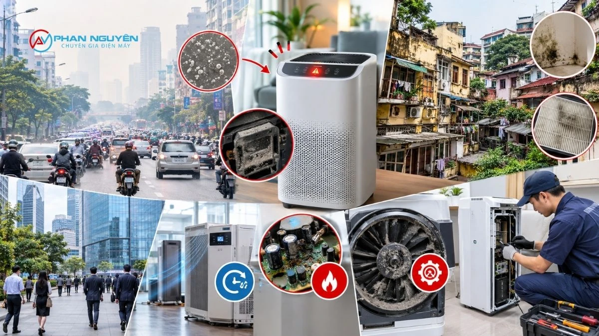 Đặc Thù Khu Vực Đống Đa Khiến Máy Lọc Không Khí Dễ Gặp Sự Cố Hơn