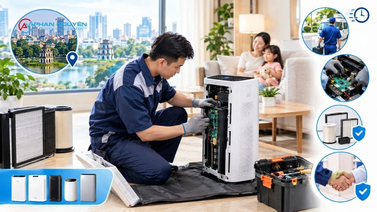 Dịch Vụ Sửa Máy Lọc Không Khí Tại Đống Đa Của Điện Máy Phan Nguyên