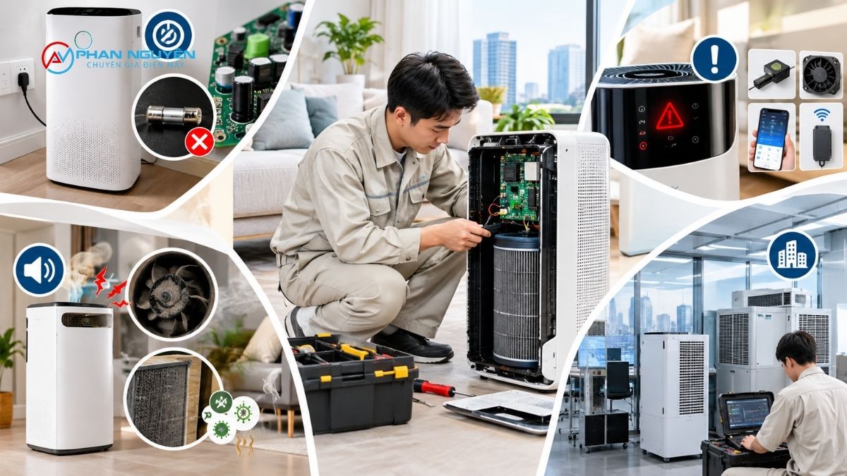 Những sự cố máy lọc không khí Phan Nguyên thường xử lý tại Hà Đông
