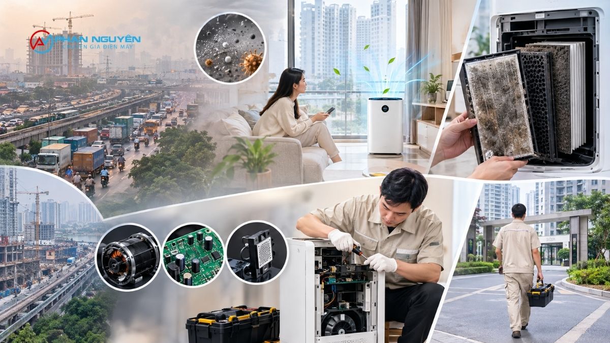 Vì sao máy lọc không khí ở Hà Đông dễ hỏng và xuống cấp nhanh hơn khu vực khác?
