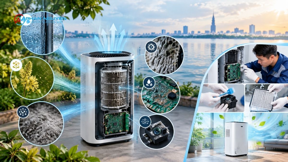 Vì Sao Máy Lọc Không Khí Ở Khu Vực Ven Hồ Tây Dễ Gặp Sự Cố Hơn?