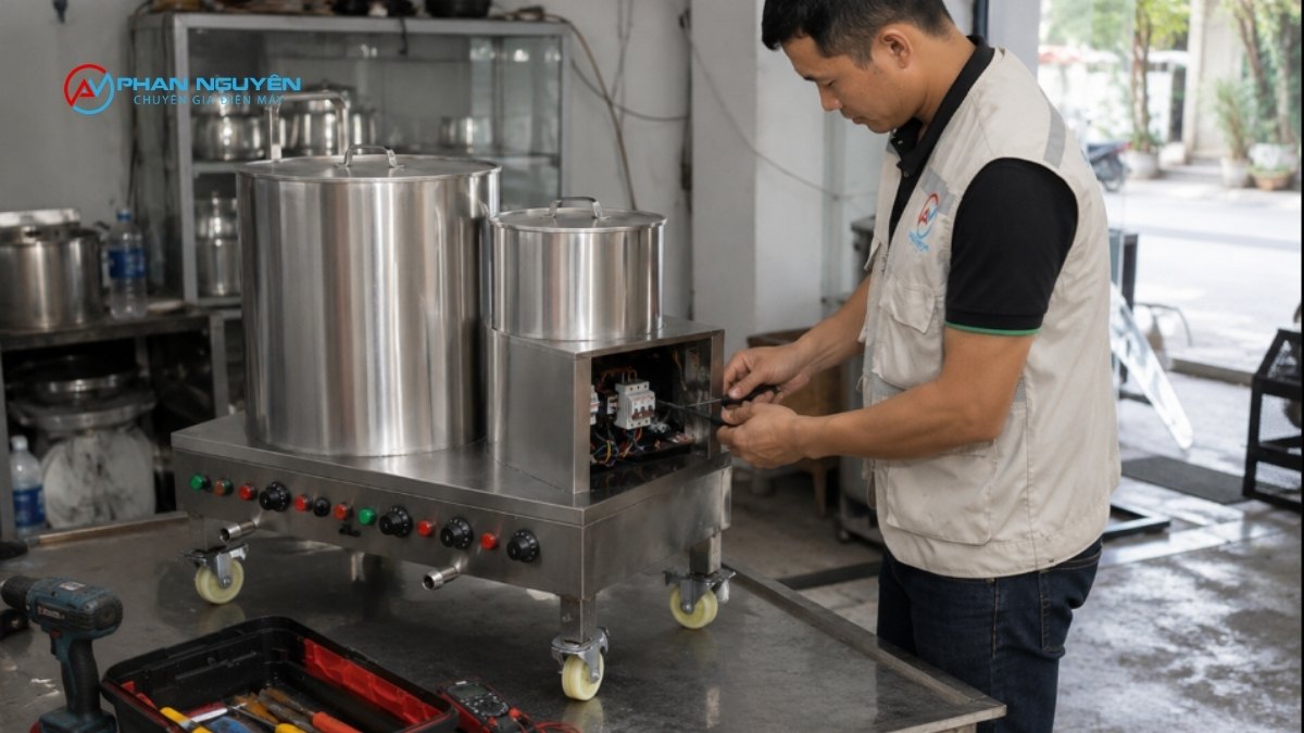 Các lỗi thường gặp ở nồi tráng bánh cuốn điện