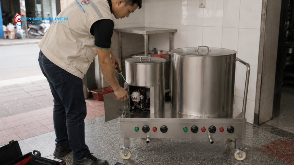 Chi phí sửa nồi tráng bánh cuốn điện phụ thuộc vào yếu tố nào?
