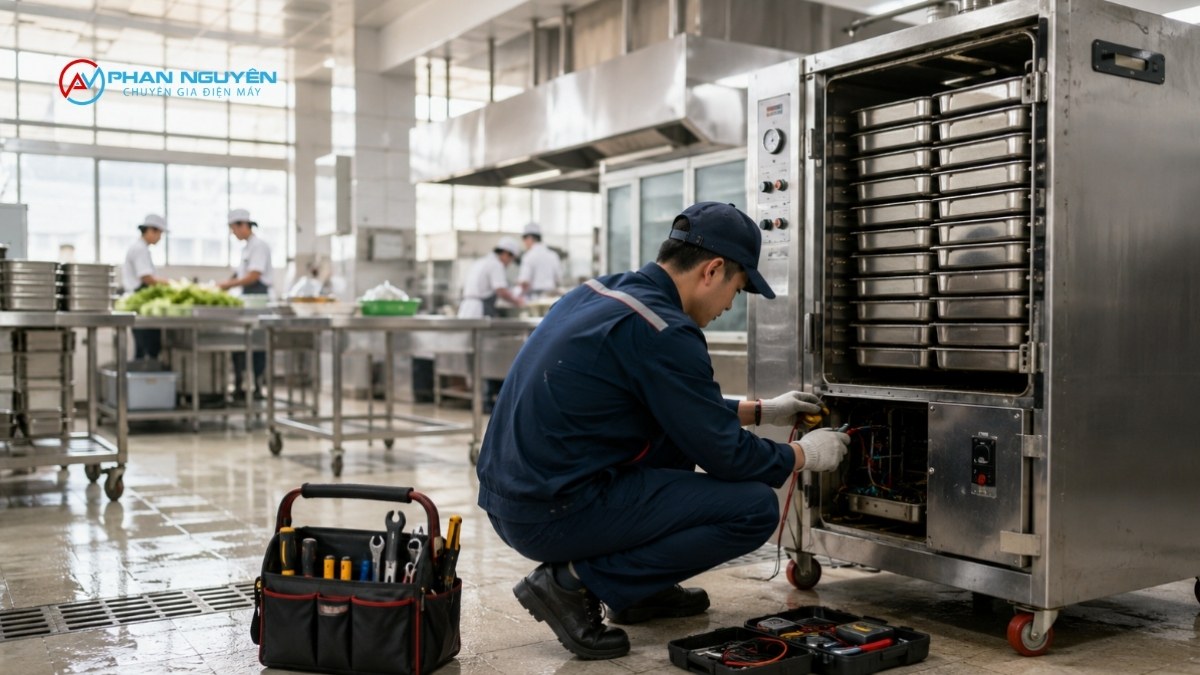 Dịch vụ sửa tủ cơm tại Bắc Ninh tận nơi cho xưởng sản xuất và khu công nghiệp