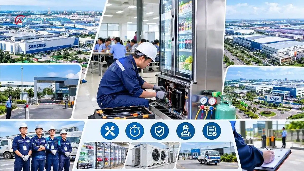 Sửa tủ mát tại các khu công nghiệp lớn ở Bắc Ninh