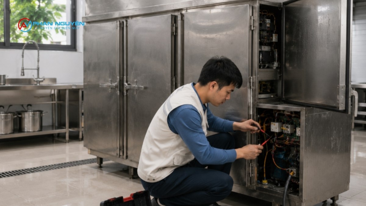 Thay Thanh Đốt Tủ Hấp Hà Nội & Sửa Bo Mạch – Khi Nào Cần Kỹ Thuật Viên