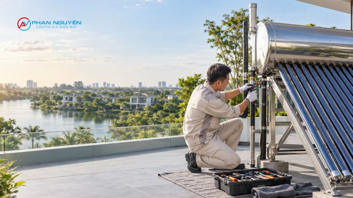 Bảng giá sửa máy nước nóng năng lượng mặt trời tại Hưng Yên