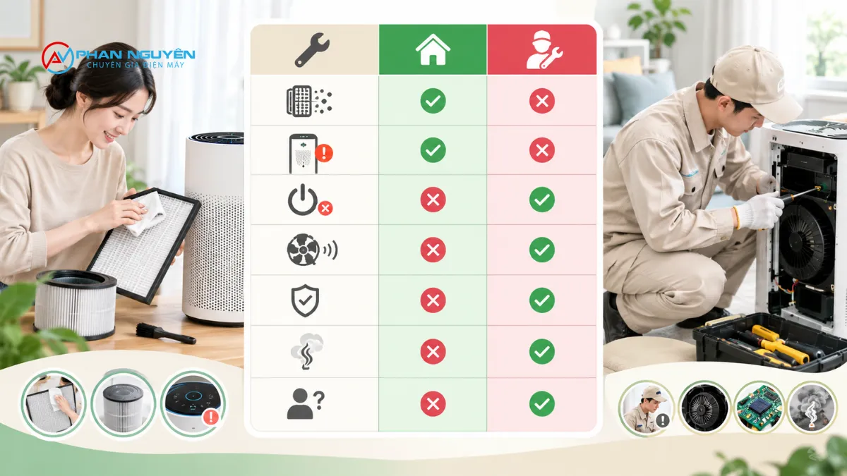 Bảng So Sánh Nhanh: Tự Sửa Hay Gọi Thợ Chuyên Nghiệp?
