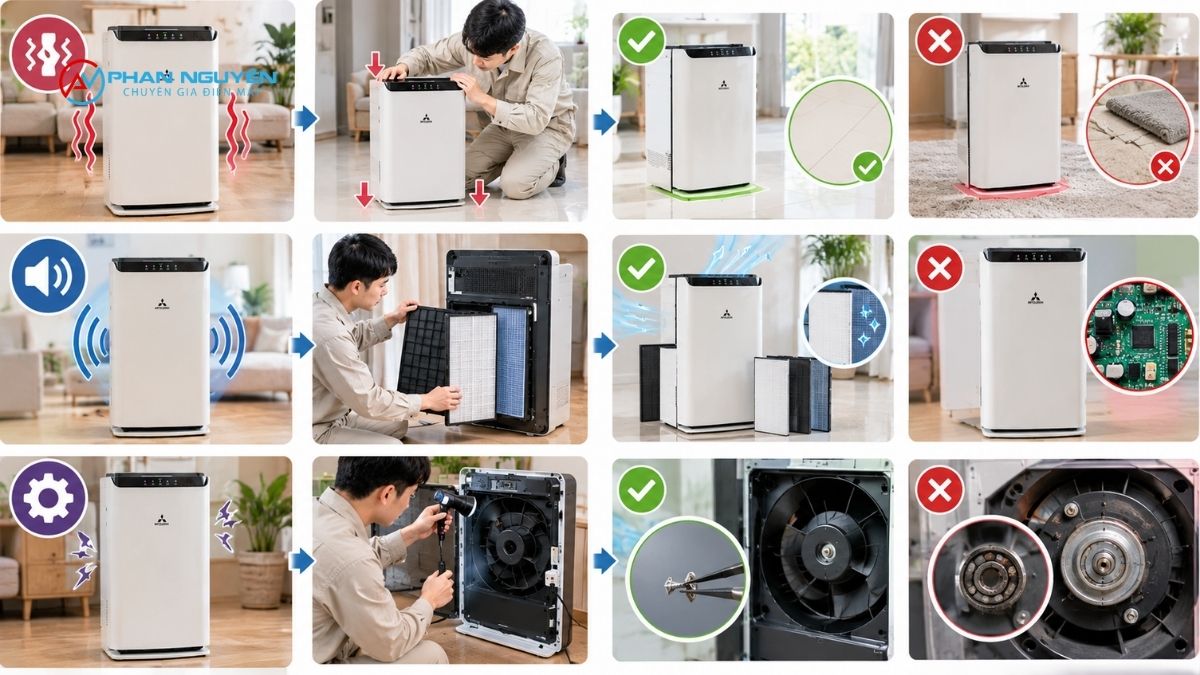 Bảng tự kiểm tra 5 phút trước khi gọi thợ