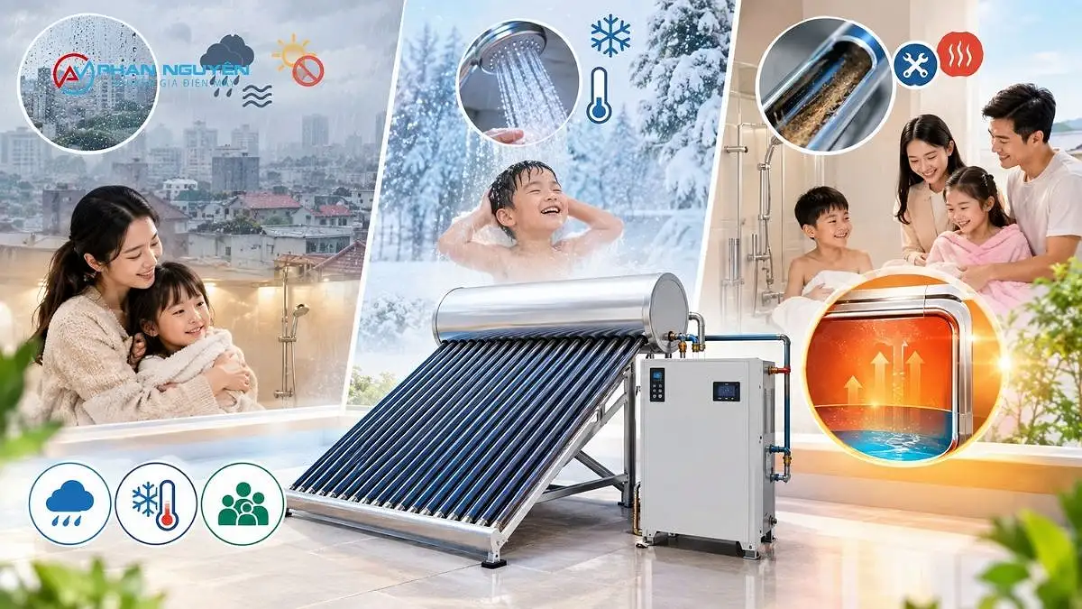 Bộ Gia Nhiệt Máy Nước Nóng Năng Lượng Mặt Trời Là Gì?