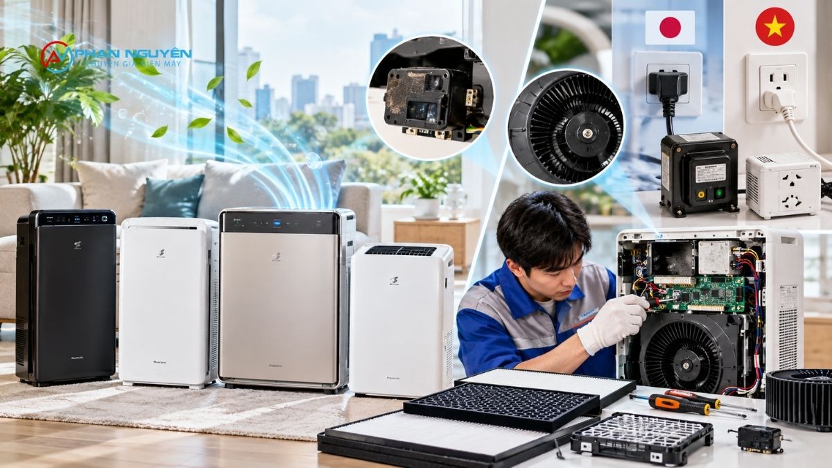 Các dòng máy lọc không khí Daikin phổ biến tại Việt Nam và đặc điểm kỹ thuật cần lưu ý khi sửa chữa