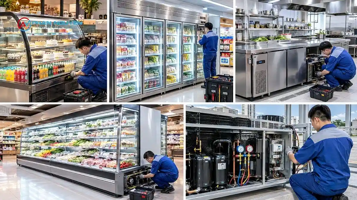 Các loại tủ mát công nghiệp chúng tôi nhận sửa chữa