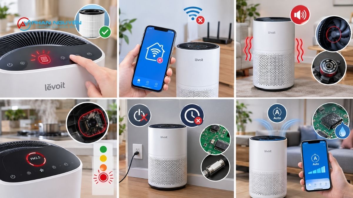 Các Lỗi Thường Gặp Ở Máy Lọc Không Khí Levoit Và Cách Nhận Biết