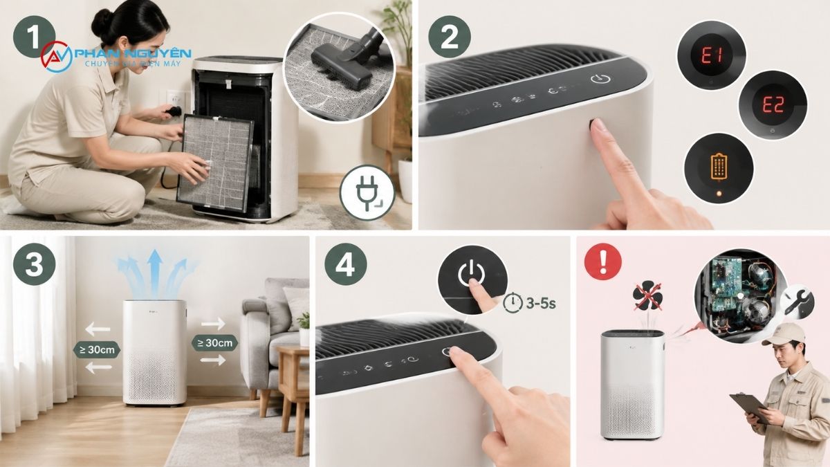 Checklist 4 bước tự kiểm tra tại nhà trước khi gọi thợ