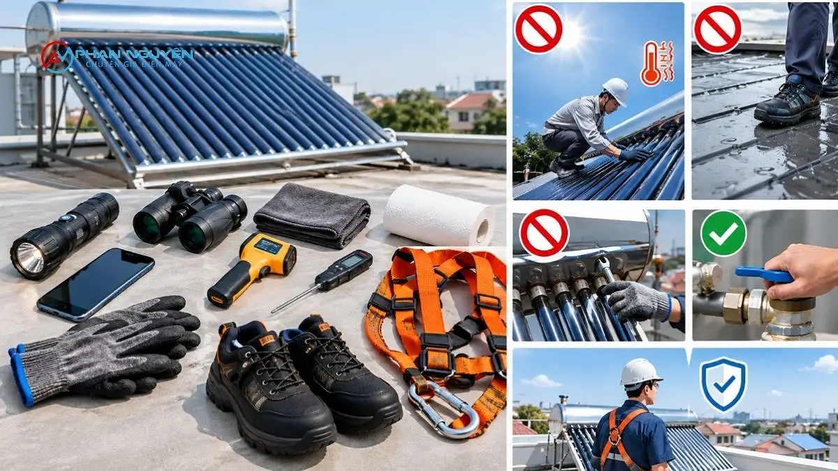 Chuẩn bị trước khi kiểm tra: Dụng cụ và nguyên tắc an toàn