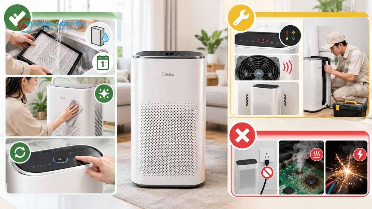 Có Nên Tự Khắc Phục Máy Lọc Không Khí Midea Tại Nhà Hay Không?