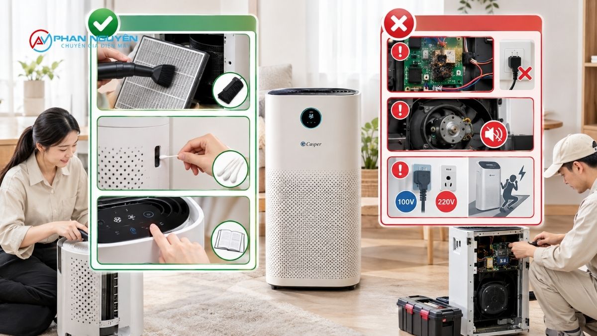 Có Nên Tự Sửa Máy Lọc Không Khí Casper Tại Nhà Không?