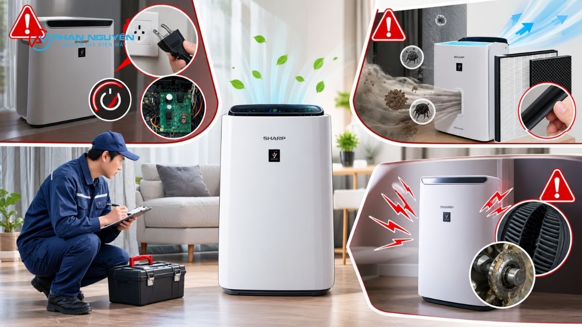 Dấu hiệu máy lọc không khí Sharp cần gọi thợ sửa ngay