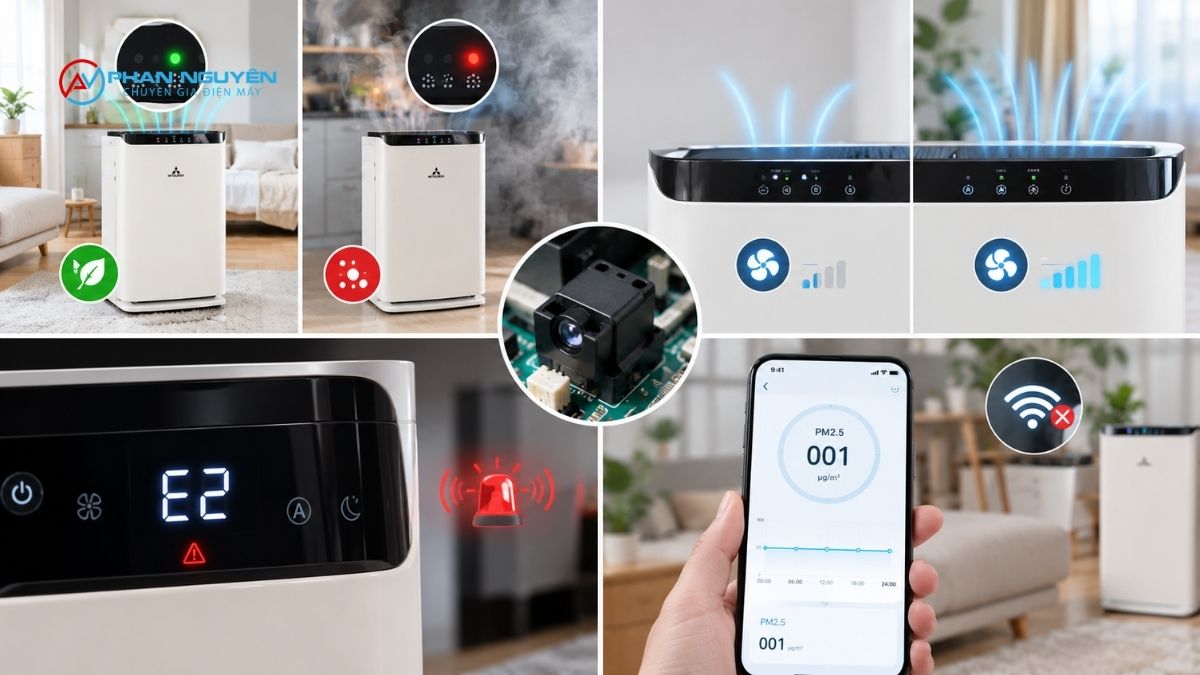 Dấu hiệu nhận biết cảm biến máy lọc không khí đang gặp vấn đề