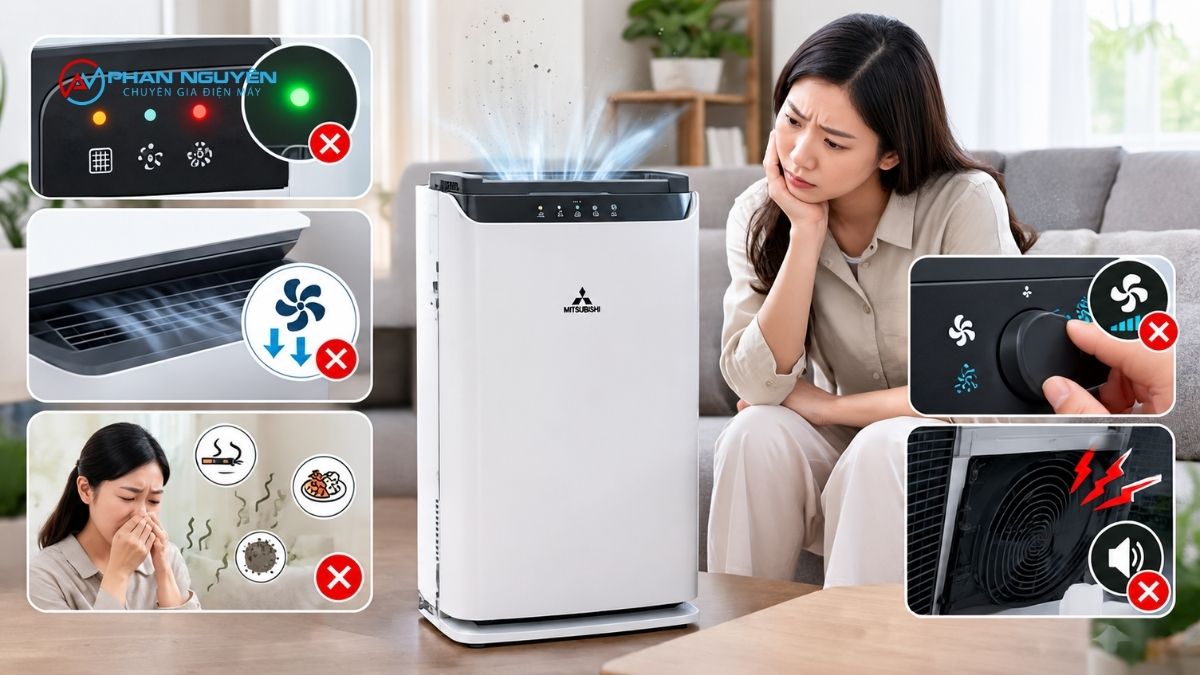 Dấu hiệu nhận biết máy lọc không khí đang chạy yếu, lọc kém
