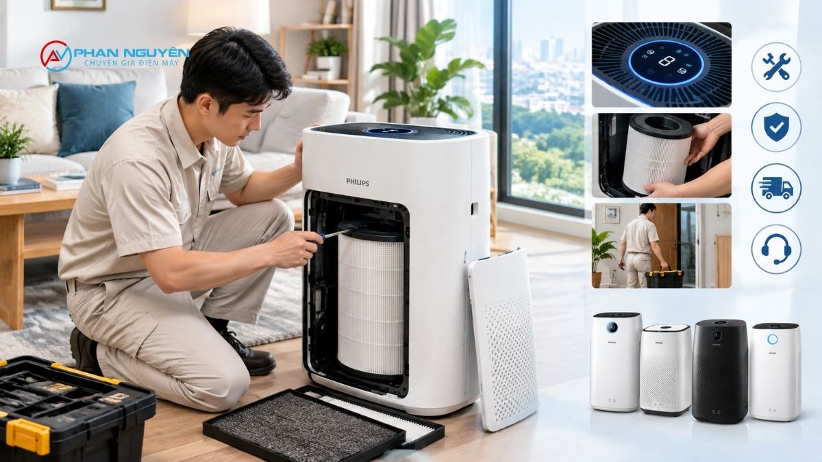 Dịch vụ sửa máy lọc không khí Philips uy tín, chuyên nghiệp