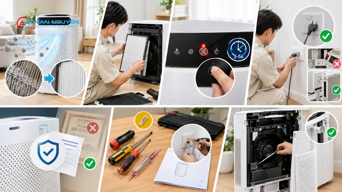 Khi Nào Bạn Có Thể Tự Sửa Máy Lọc Không Khí Tại Nhà?