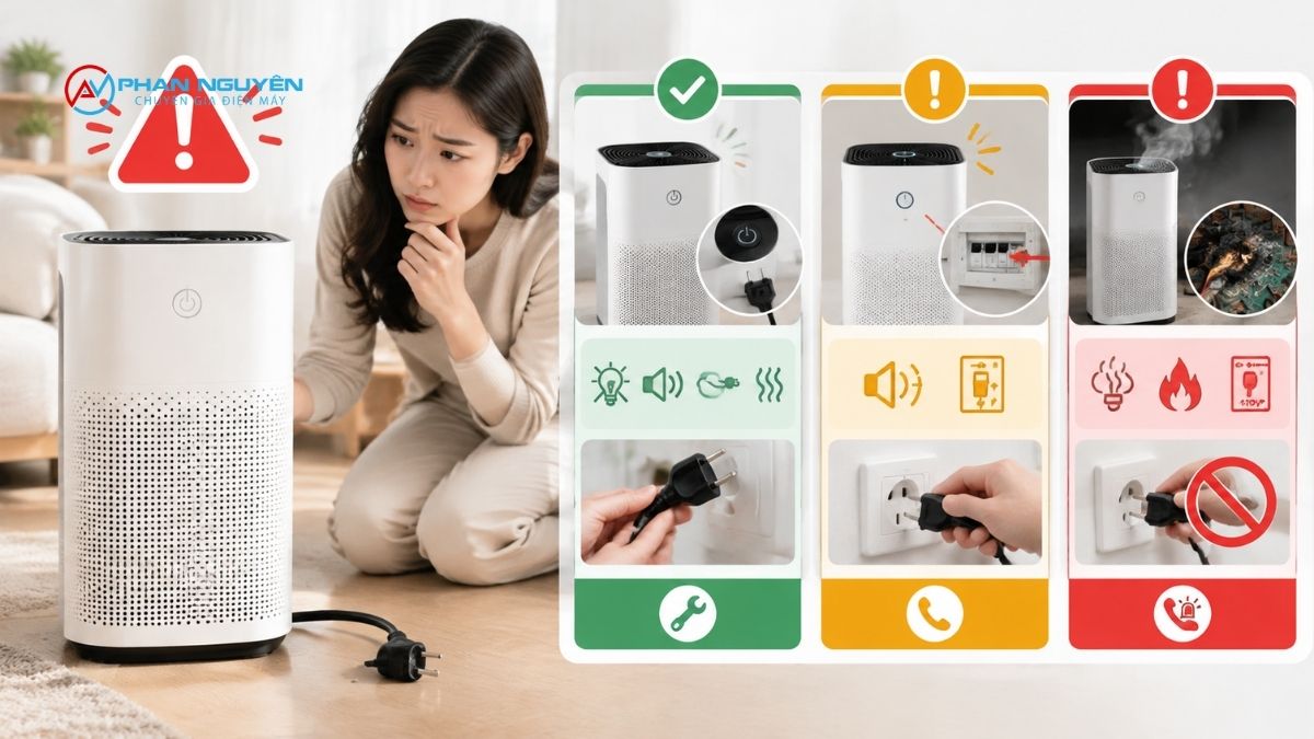 Khi Nào Máy Lọc Không Khí Không Vào Điện Là Dấu Hiệu Nguy Hiểm, Cần Ngừng Sử Dụng Ngay?