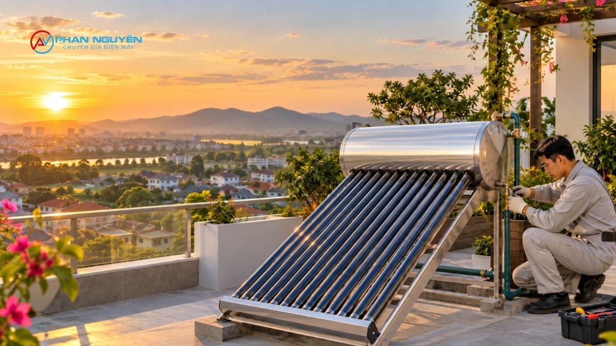 Khu vực phục vụ sửa máy nước nóng năng lượng mặt trời tại Bắc Giang