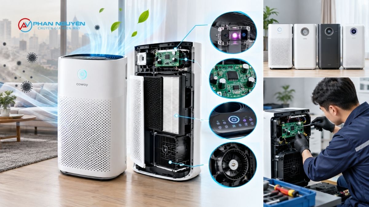 Máy lọc không khí Coway - vì sao thường gặp những lỗi đặc trưng riêng?
