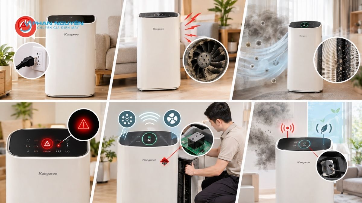 Máy lọc không khí Kangaroo thường gặp những lỗi gì?