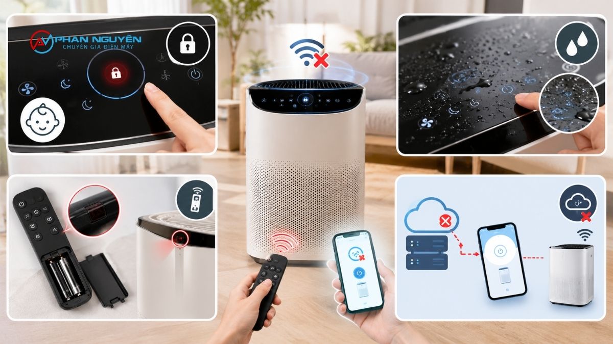 Máy Lọc Không Khí Không Điều Khiển Được (Dù Vẫn Chạy): Nguyên Nhân Khác Với Lỗi Wifi