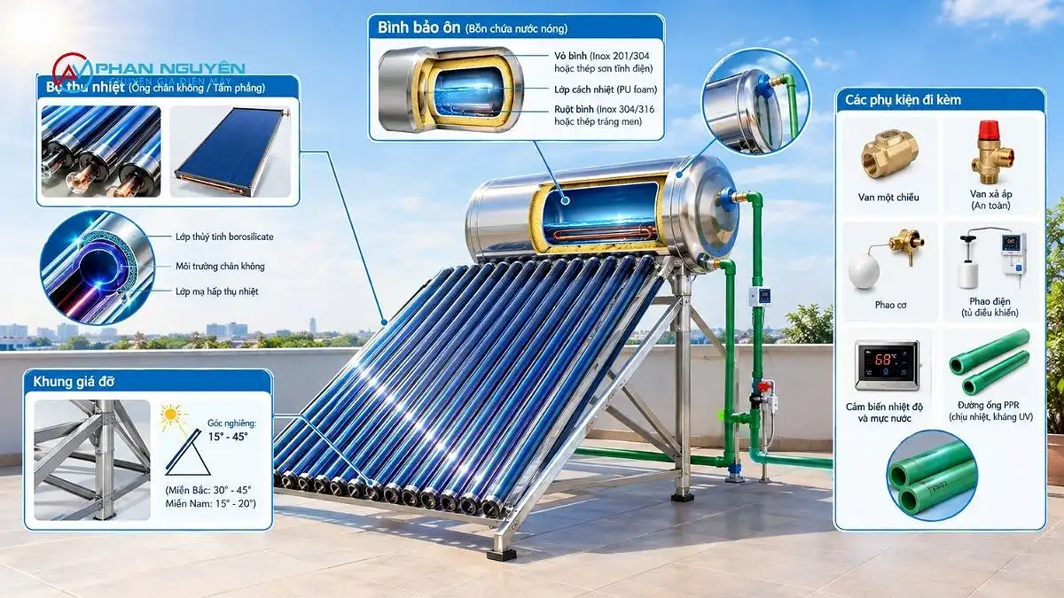 Máy Nước Nóng Năng Lượng Mặt Trời Là Gì?