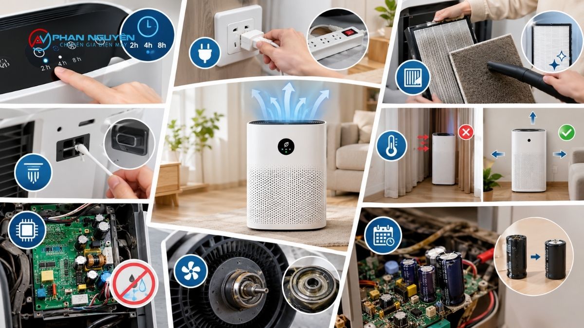 Nguyên Nhân Khiến Máy Lọc Không Khí Tự Tắt / Tự Bật Tắt Và Cách Xử Lý