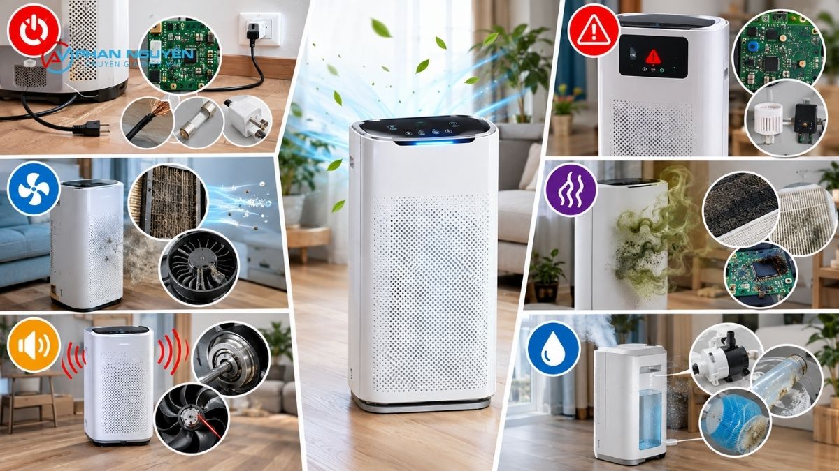 Những lỗi máy lọc không khí thường gặp và cách nhận biết