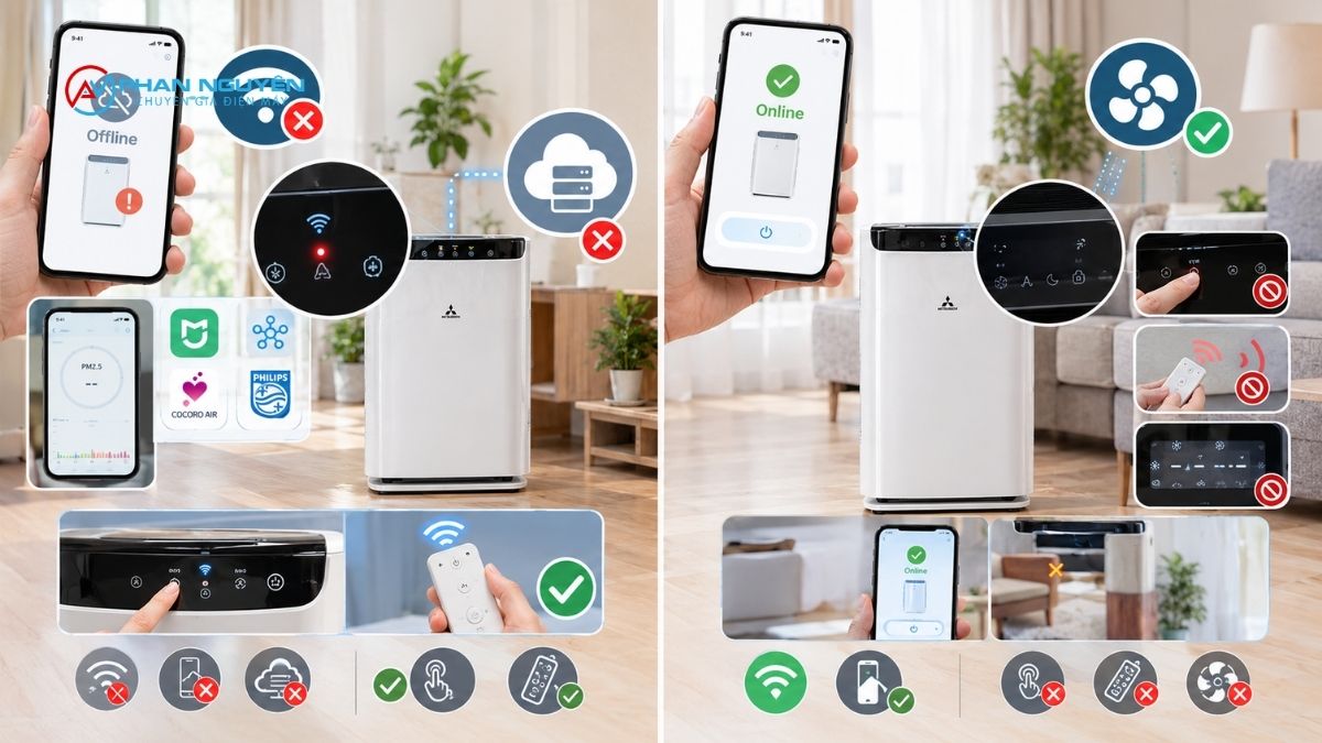 Phân Biệt 2 Dạng Lỗi: Mất Kết Nối Wifi Và Không Điều Khiển Được Có Giống Nhau Không?