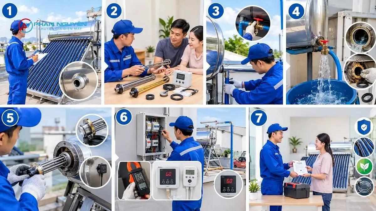 Quy Trình Lắp Đặt Bộ Gia Nhiệt Tại Phan Nguyên