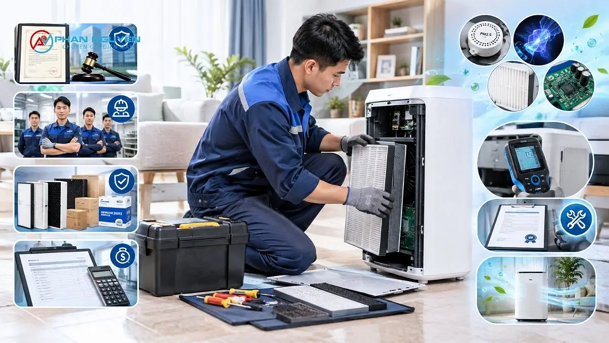 Thế nào là một công ty sửa máy lọc không khí uy tín?