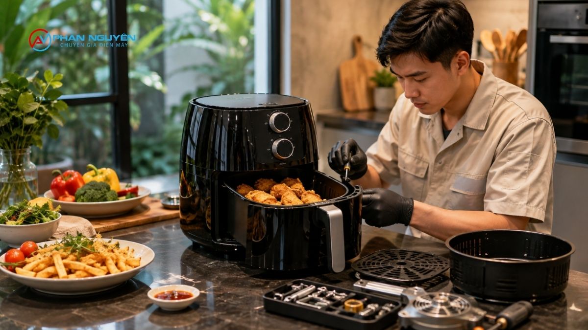 Tiêu chí đánh giá "nồi chiên không dầu dễ sử dụng"
