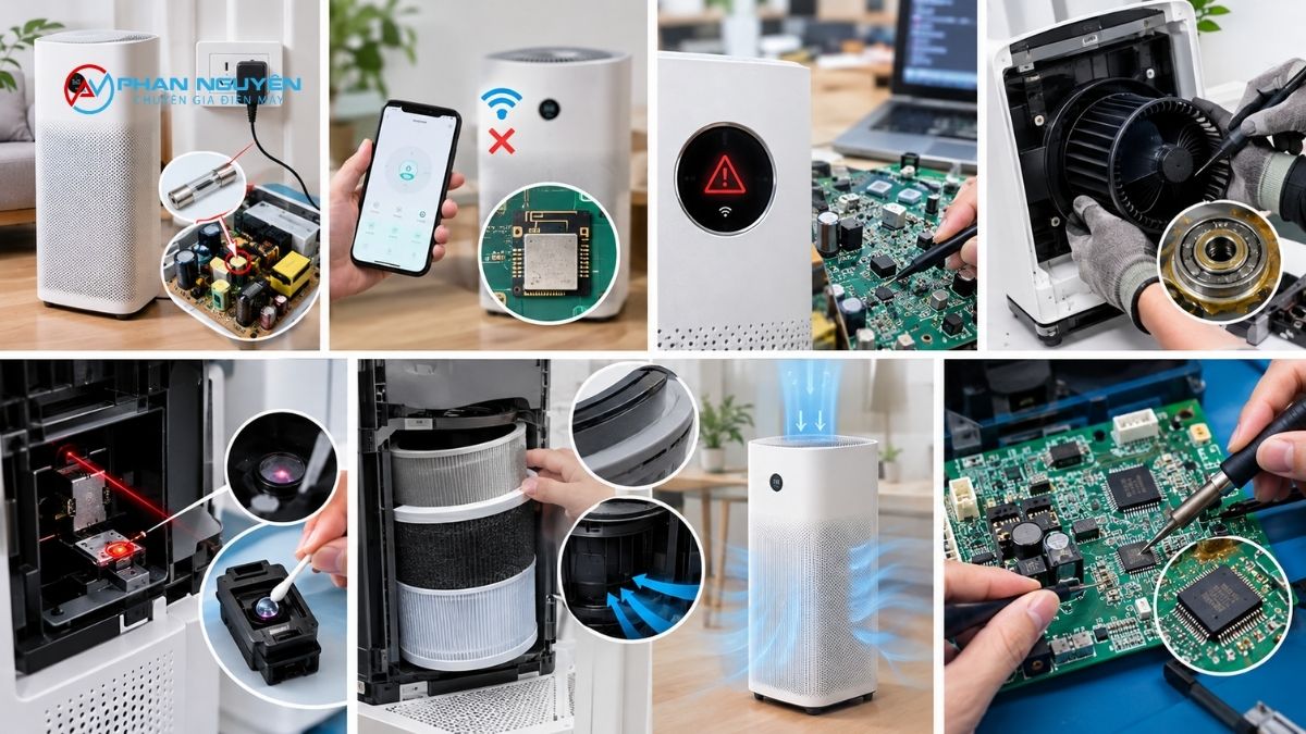 Tổng hợp lỗi máy lọc không khí Xiaomi thường gặp & hướng khắc phục chuyên sâu