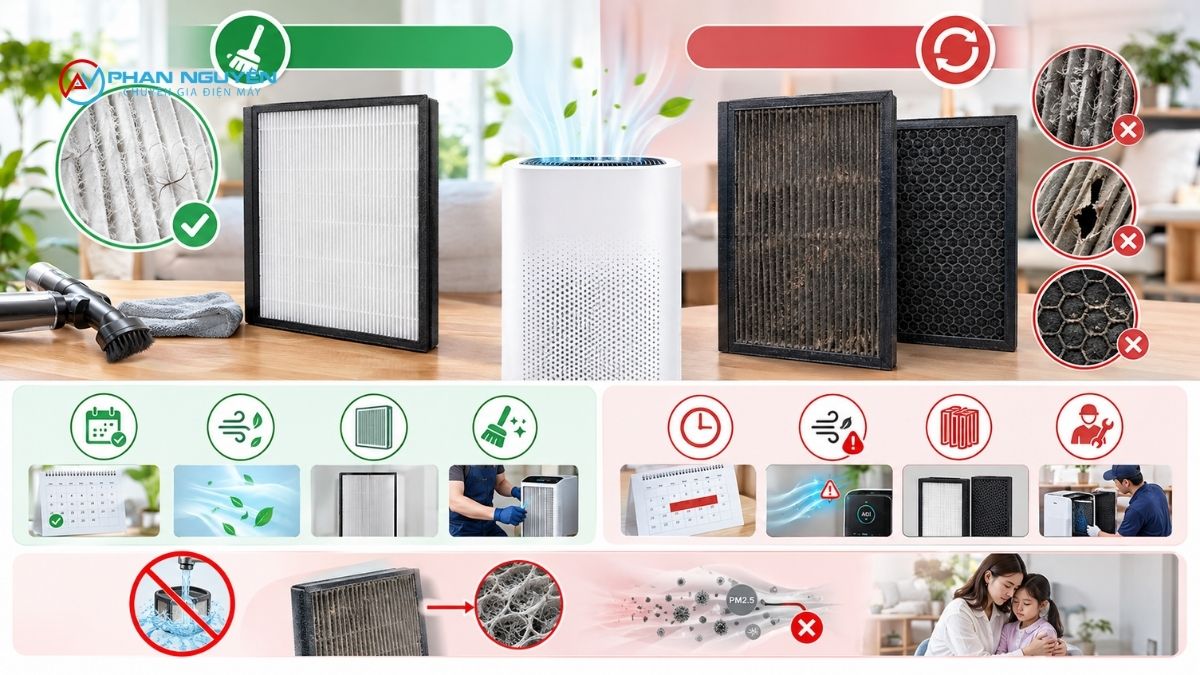 Vệ sinh hay thay màng lọc — khi nào cần cái nào?