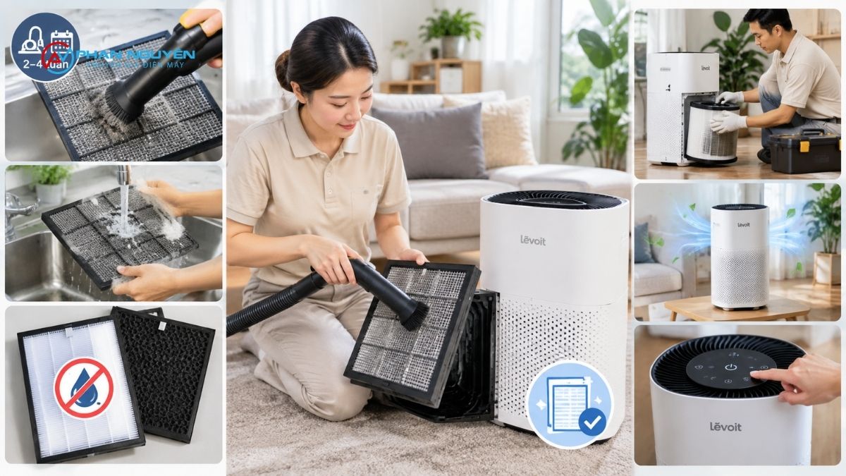 Vệ Sinh Và Bảo Dưỡng Định Kỳ Máy Lọc Không Khí Levoit – Hạn Chế Hỏng Vặt