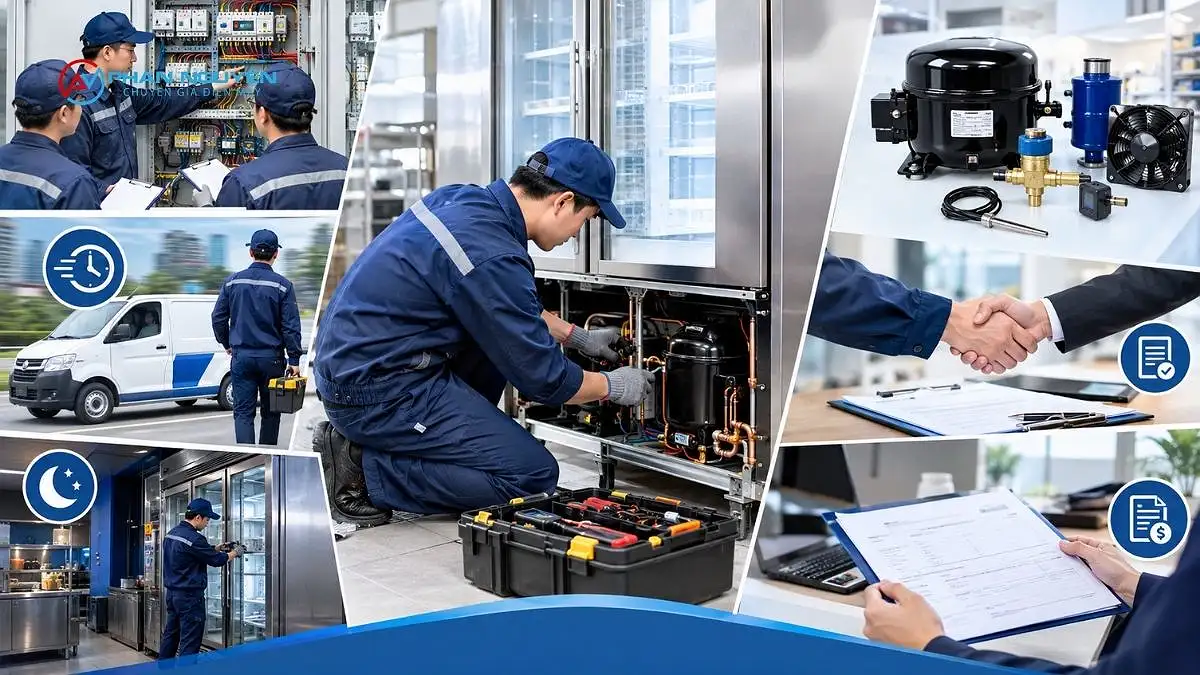 Vì sao doanh nghiệp nên chọn dịch vụ sửa tủ mát công nghiệp của chúng tôi?