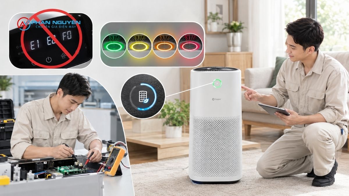 Vì Sao Máy Lọc Không Khí Casper Không Có Bảng Mã Lỗi Như Điều Hòa Casper?