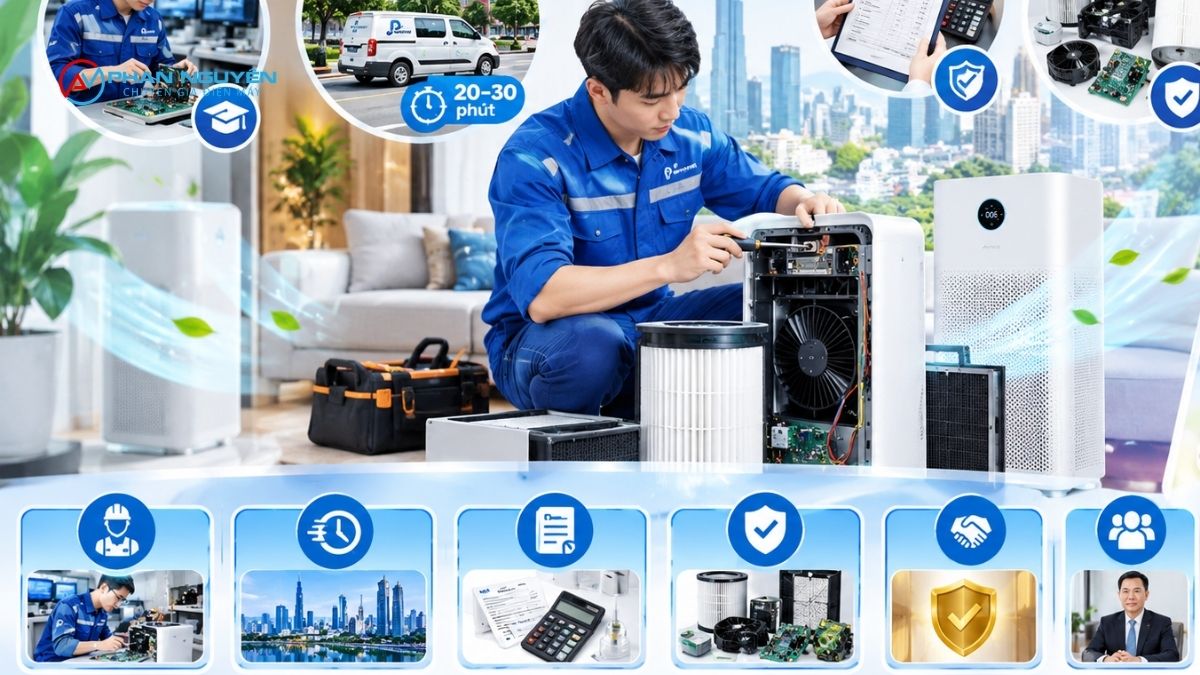 Vì sao nên chọn dịch vụ sửa máy lọc không khí tại Hà Nội của Phan Nguyên?