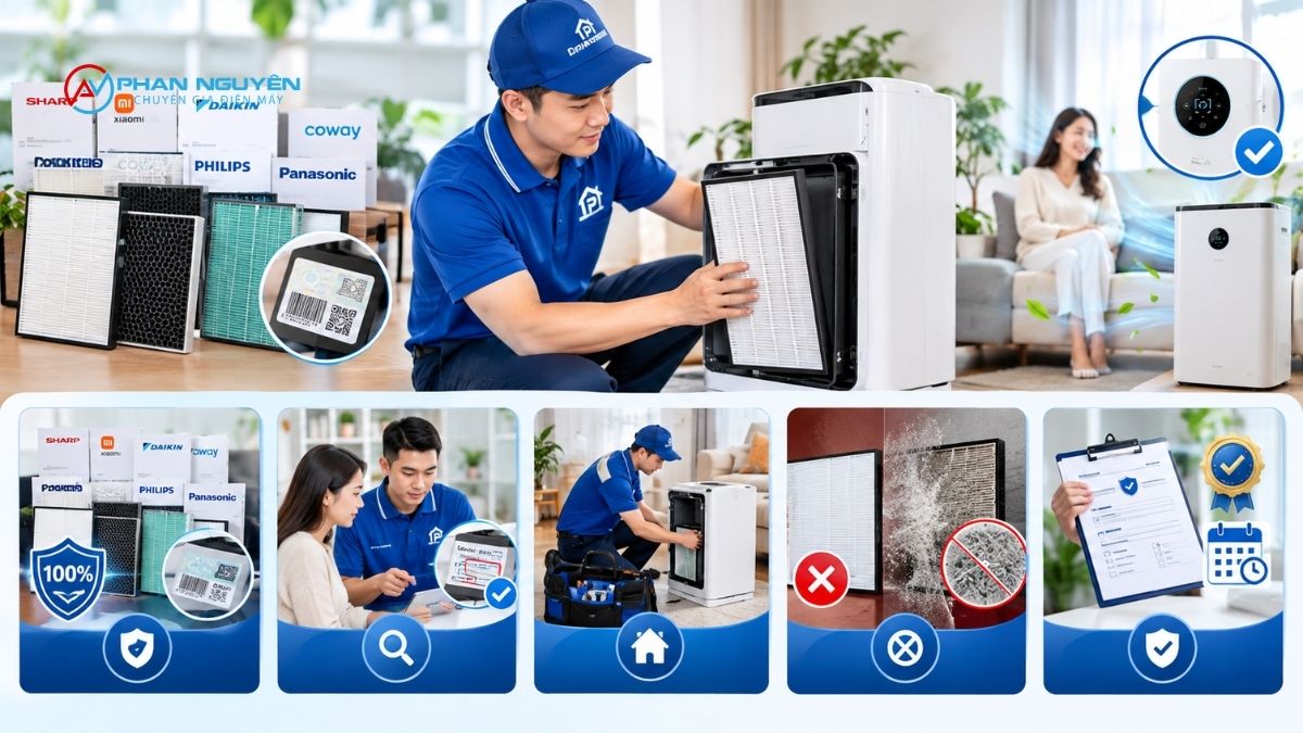 Vì sao nên chọn dịch vụ thay màng lọc chính hãng tại Điện Máy Phan Nguyên?