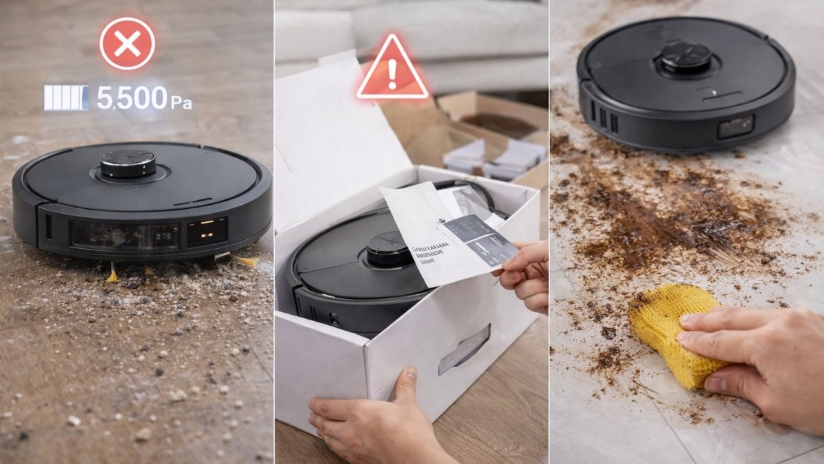 3 Lỗi phổ biến khi chọn robot lau nhà – Đừng mắc phải