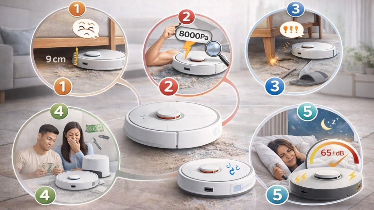 5 sai lầm phổ biến khi mua robot hút bụi lau nhà