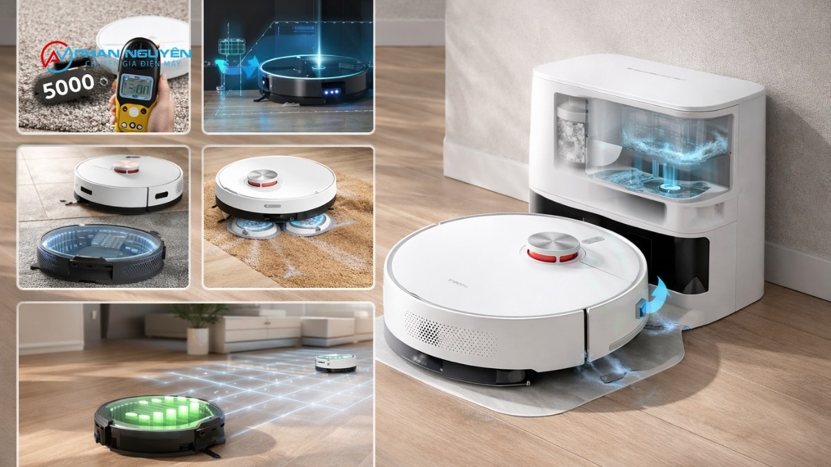 5 tiêu chí quan trọng nhất khi chọn robot hút bụi lau nhà