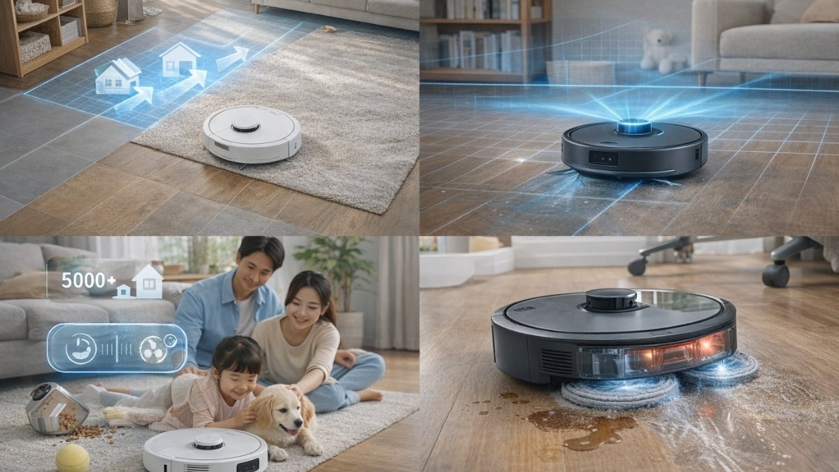 7 Tiêu chí vàng trong cách chọn robot lau nhà phù hợp với gia đình